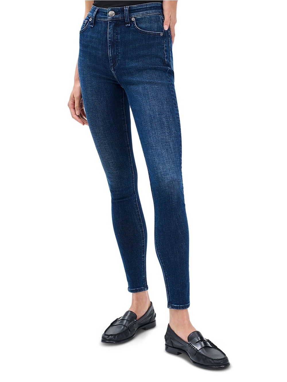Rag & Bone Nina High Rise Skinny Jeans Women’s Size 28 Blue Stretch New $248